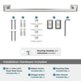 thumbnail image 5 of Amerock Mulholland Chrome 18 inch (457mm) Towel Bar, 5 of 8
