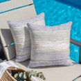thumbnail image 4 of Throw Pillow Covers, Purple Grey 16x16 Pillow Covers for Couch/Sofa/Bed, Farmhouse Gray Barn Wooden Vintage Striped Decorative Square Linen Cushion Pillowcase for Home Decor, 4 of 9