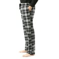 thumbnail image 2 of #FollowMe Fleece Pajama Pants for Men / Sleepwear / PJs (Black & White, Small), 2 of 3