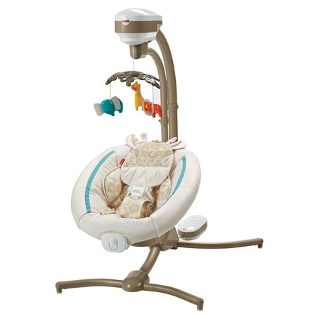 Fisher-Price Soothing Savanna Cradle n Swing