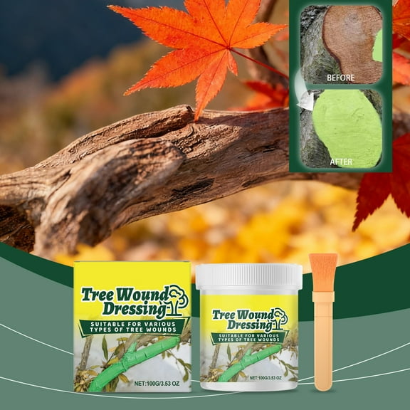 Tree Wound Care Paste – Organic Orchard & Garden Healing Sealant (100ml), Rain-Resistant Pruning Seal for Cuts, Grafts & Insect Protection, Mild Formula for All Tree Types