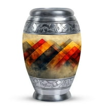 SUBSH Rustic Diamond Tapestry - Small Urn - Small Urn for Ashes Keepsake Mom - Cremation Memorial - Funeral Urns for Adult Ashes Women - Urns for Adult Female (Size - 3inch,1pcs)