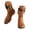 Brown, variant on Womens Western Riding Boots Wide Width Suede Ankle Short Booties Chunky Heel Slip on Dress Shoes