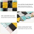 thumbnail image 5 of FORMRS Womens Scarf Winter Soft Long Big Warm Shawls Wrap Tassel Scarves, Yellow Checkered Pattern, 5 of 9