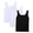 Black1, variant on 3 Pack Men's Solid Color Plus Size Ice Silk Seamless Sleeveless Muscle Tank Top, U Neck Slim Fit Undershirt for Summer Sports or Layering, Breathable and Stretchy Black6 XL
