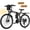 Black, variant on AIRWEST Electric Bike, 26'' Folding E Bike for Adults, Peak 750W Motor, 20MPH, Mountain E Bike with 48V 7.8Ah Lithium Battery, 40 Miles Range, UL2849