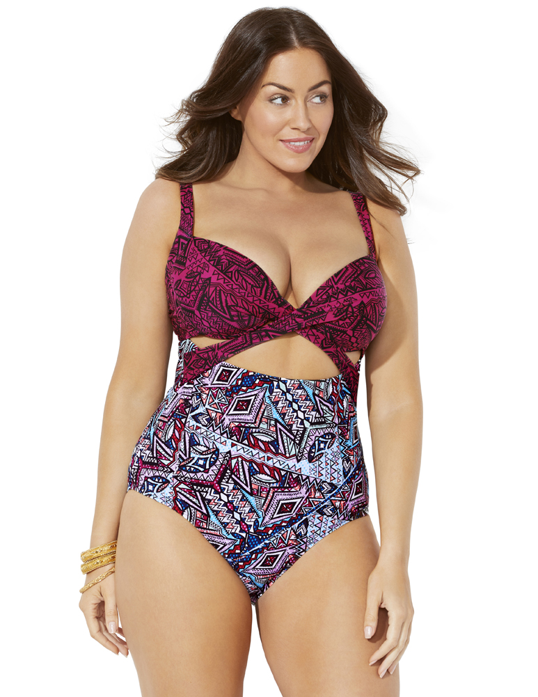 womens plus size swimsuits walmart