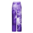 thumbnail image 3 of Pantalones de pijama largos de poliéster para hombre, informales, con estampado a cuadros, holgados y deportivos., 3 of 4
