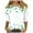 Multicolor, variant on hotojiny Womens 3/4 Length Sleeve Tops St. Patrick's Day Fashion Crewneck Tops Casual Spring Summer Outfits