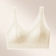 thumbnail image 2 of Lace Bra for Women Unpadded Unlined Wireless Bra V Neck Everyday Lingerie Bralettes, 2 of 5