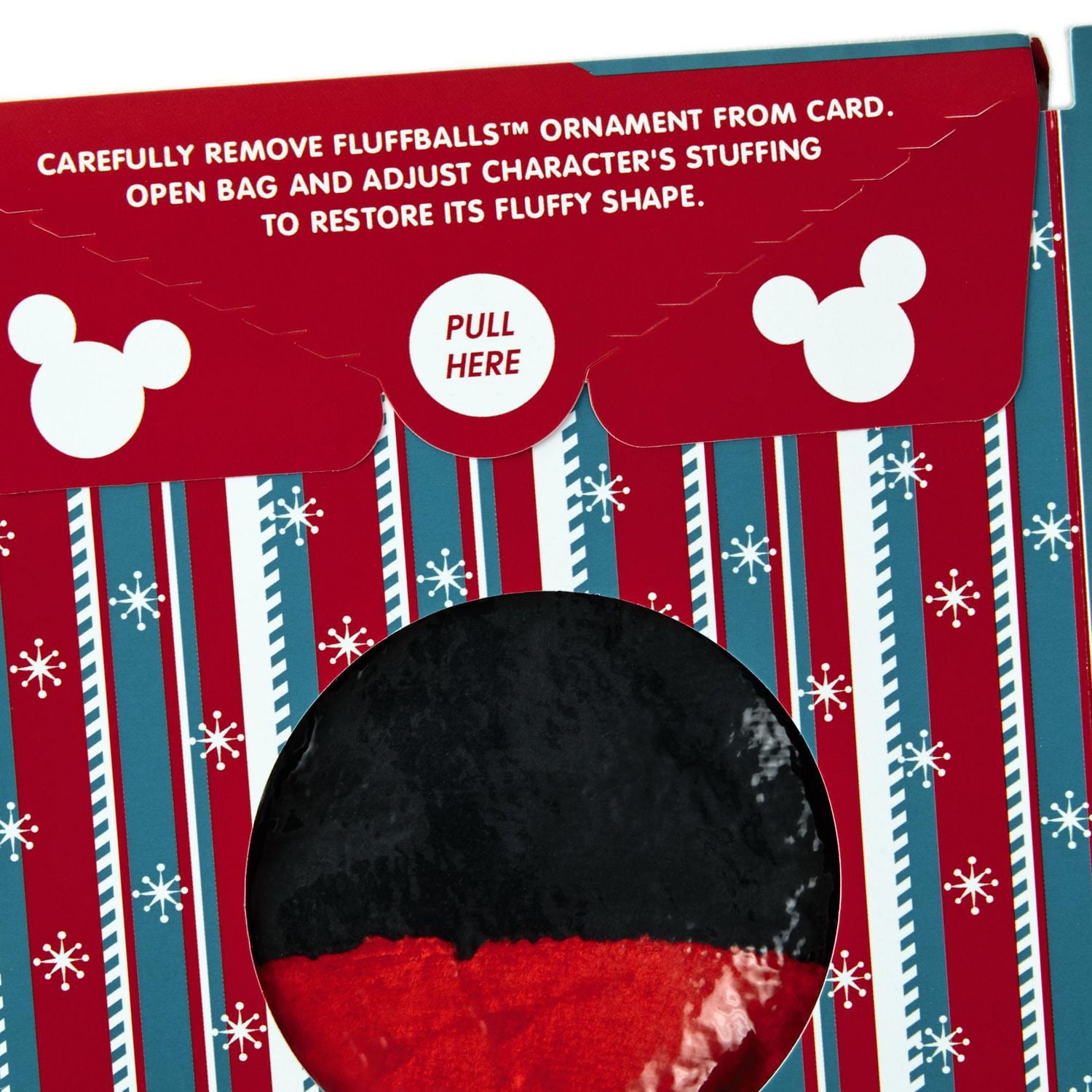 Hallmark Disney Mickey Mouse Christmas Card for Kid with Plush Toy (Mickey Mouse Fluffball)