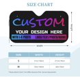thumbnail image 2 of Custom Car Windshield Sun Shade with 1-4 Photo Personalized Picture Logo Text Car Sun Visor Customized Foldable Shield Vehicle Cover for Multi Cars Models SUV Trucks, 2 of 4