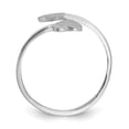 thumbnail image 2 of Bague Or Blanc 14k à Double Cœur à Bout, 2 of 9