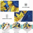 thumbnail image 3 of Blue Yellow Sunflowers Plush Pillow Cases Queen Size Ultra Soft Warm Pillowcases with Zipper 20"x30", 3 of 9