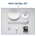 thumbnail image 2 of Boyel Living 10 inch Round Rain Shower Faucet Wall Mount Single-function Shower System Chrome, 2 of 8