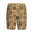 thumbnail image 4 of Picia coffee Stamps Pajama Shorts for Men, Men's Pajama Bottoms, Sleepwear,Short Pajama Pants-Small, 4 of 9