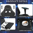 thumbnail image 6 of PayLessHere Racing Gaming Chair Office, PU Leather Lumbar Support, Massage Office Chair , Grey, 6 of 7