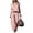 Pink, variant on Women's 2 Piece Outfits Solid Mock Neck Sleeveless Top and Wide Leg Pants Set Western Casual Loungewear