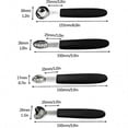 thumbnail image 3 of 7Pcs Stainless Steel Melon Baller Scoop Set for Cutting and Scooping Fruit Melons Cake, 3 of 5