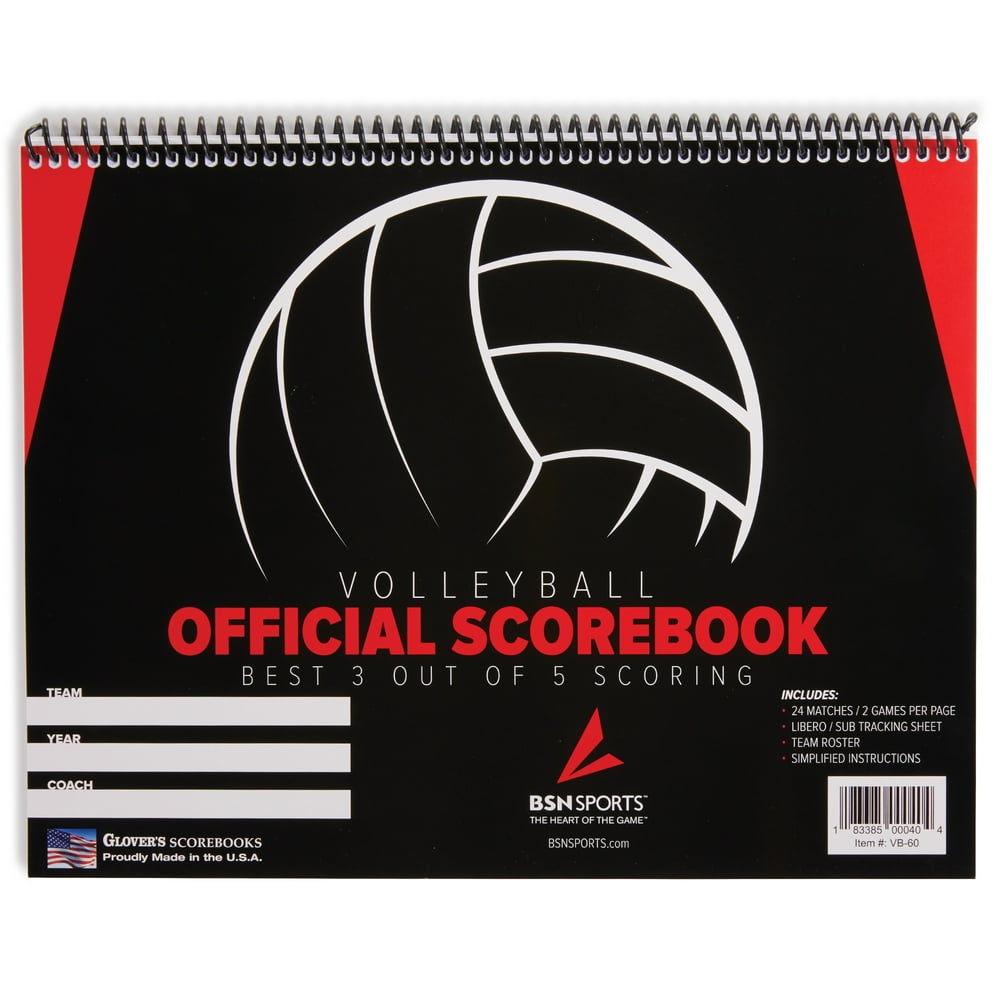 BSN SPORTS™ Official Volleyball Scorebook