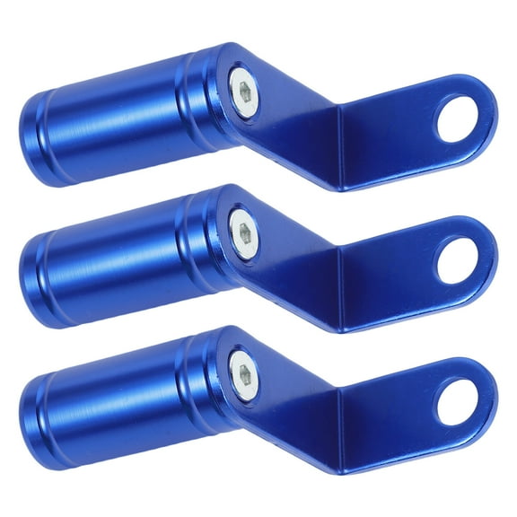 Minkissy Bike Mirror Mount Risers Extenders 3Set Aluminum Blue Motorcycle And Scooter
