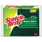 Scotch-Brite Heavy-Duty Green/Yellow Scrub Sponge, 6pk