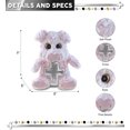 thumbnail image 2 of DolliBu Super Soft Sitting Pig Stuffed Animal with Silver Cross Plush- Religious Baby Baptism Gifts for Boys and Girls, Cute Dedication Christening Gifts Plush Prayer Toy Healing Teddy Bear - 9 Inches, 2 of 6