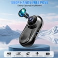 thumbnail image 6 of Mini Body Camera 1080P, 512G Thumb Action Camera, Vlogging Cam Portable Camcorder with 360° POV Rotate Clip & Magnetic Clip, Wearable Video Recorder for Traveling/Motorcycle/Pet Walking(No SD Card), 6 of 9