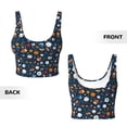 thumbnail image 6 of Goofa Ball Sports Printed Sports Bras for Women, High Impact Running Bra Workout Crop Tank Tops Longline Sports Bra Push up-Large, 6 of 9