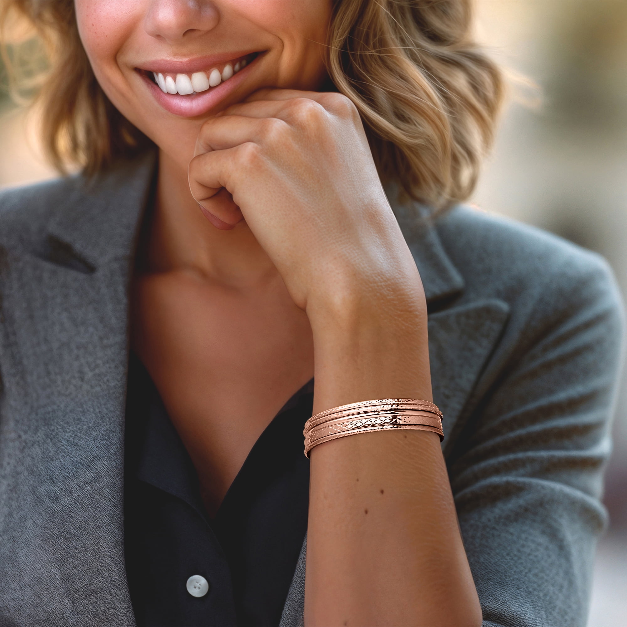 Ross-Simons 18kt Rose Gold Over Sterling Silver Jewelry Set