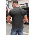 thumbnail image 1 of ABPHQTO Camiseta de manga corta con estampado de letras LOVE de Valentine gris para hombre, 1 of 5