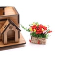 thumbnail image 4 of Gwong Juguete 1/12 Casa de muñecas Miniatura Flor Multicolor Pot Boot DIY Jardín Patio Scene Decor Gwong 30002465, 4 of 6