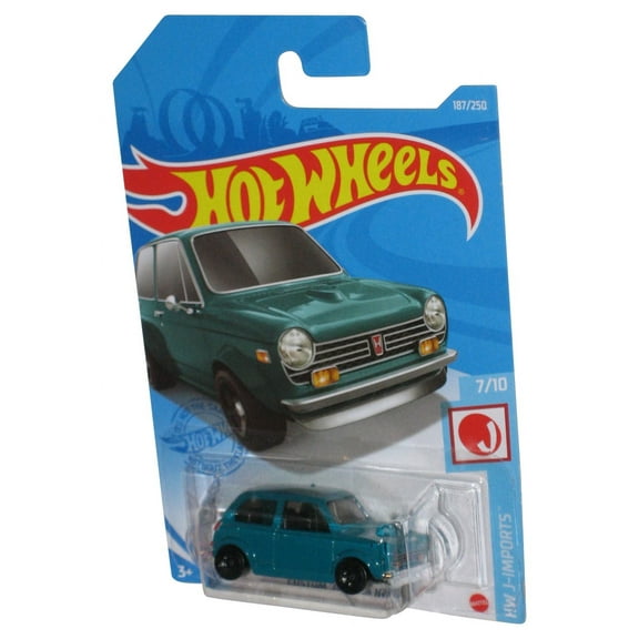 Hot Wheels HW J-Imports 7/10 (2020) Green Custom '70 Honda N600 Toy Car 187/250