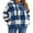 Blue, variant on Christmas Womens Sherpa Pullover Fuzzy Fleece Oversized Warm Pullover Hoodies with Pockets Shermie