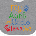 thumbnail image 4 of Inktastic My Aunt and Uncle Love Me Boys or Girls Baby Bib, 4 of 4