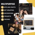 thumbnail image 4 of Crown Display Black Kraft Paper Roll 17.75" x 110 Ft Solid Print, 4 of 5