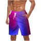thumbnail image 1 of Pantalones Cortos para Hombre de Cintura Elástica con Bolsillos Pantalones de Playa de Impresión Casual, Poliéster Ligero de Moda para la Primavera Verano Al Aire Libre Y el Uso Diario, 1 of 5