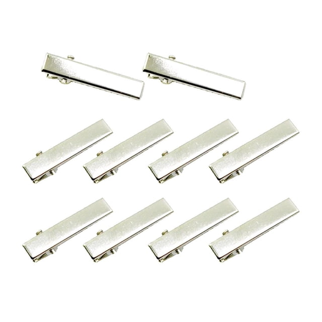 10 pinzas para el cabello de cocodrilo de una sola punta, sin usar, para accesorios de cabello 3.2cm