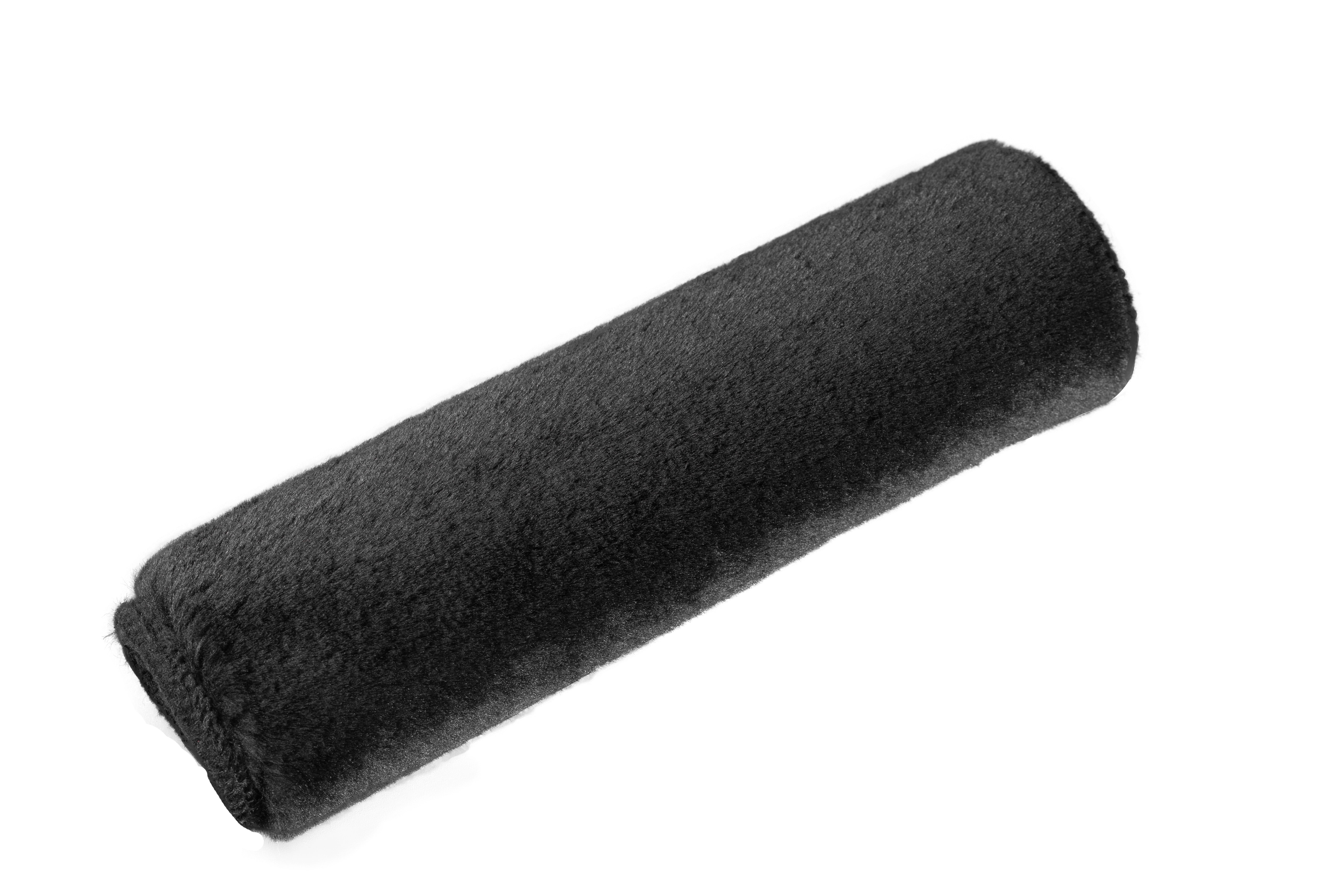 (2 pack) Auto Drive 1Piece Car Seat Belt Pad Plush Black - Universal Fit, 23SBP101-1, Suitable for Adult