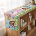 thumbnail image 6 of Table Runners 70 Inches Long Dress Scarves, Easter Farmhouse Coffee/Dining/Kitchen Table Decor, Holiday Table Runner, Spring Easter Eggs Bunny Colorful Wooden Grain 13x70 Inch, 6 of 9