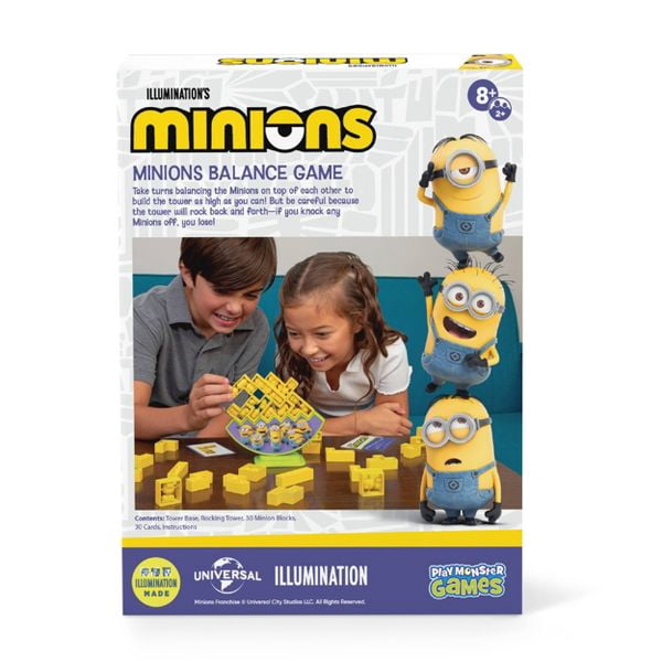 Illumination’s Minions Balance Game for Kids Ages 8+ | Fun Family Stacking Board Game with 24 Pieces