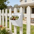 thumbnail image 6 of Corner Wall Planter for Outdoor Use,Vertical Hanging Plant Pot Right Angle Design,Space Saving Container for Apartment Balcony,Single Hole Flower Pot for Herbs and Small Plants, 6 of 6