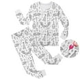 thumbnail image 2 of UFOUND Children Crew Neck Long Sleeve Tops Trousers Pajamas DIY Hand Painted Graffiti Colouring Set Home Wear Classic Toddler Nightwear, 2 of 5