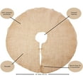 thumbnail image 2 of Natural Burlap Christmas Tree Skirt, Round, 60-Inch, 2 of 2