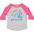 thumbnail image 3 of Inktastic Big Sister Watercolor Rainbow with Clouds Girls Toddler T-Shirt, 3 of 5