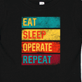 thumbnail image 4 of Inktastic Surgeon Surgical Nurse Eat Sleep Operate Repeat Boys or Girls Baby T-Shirt, 4 of 5