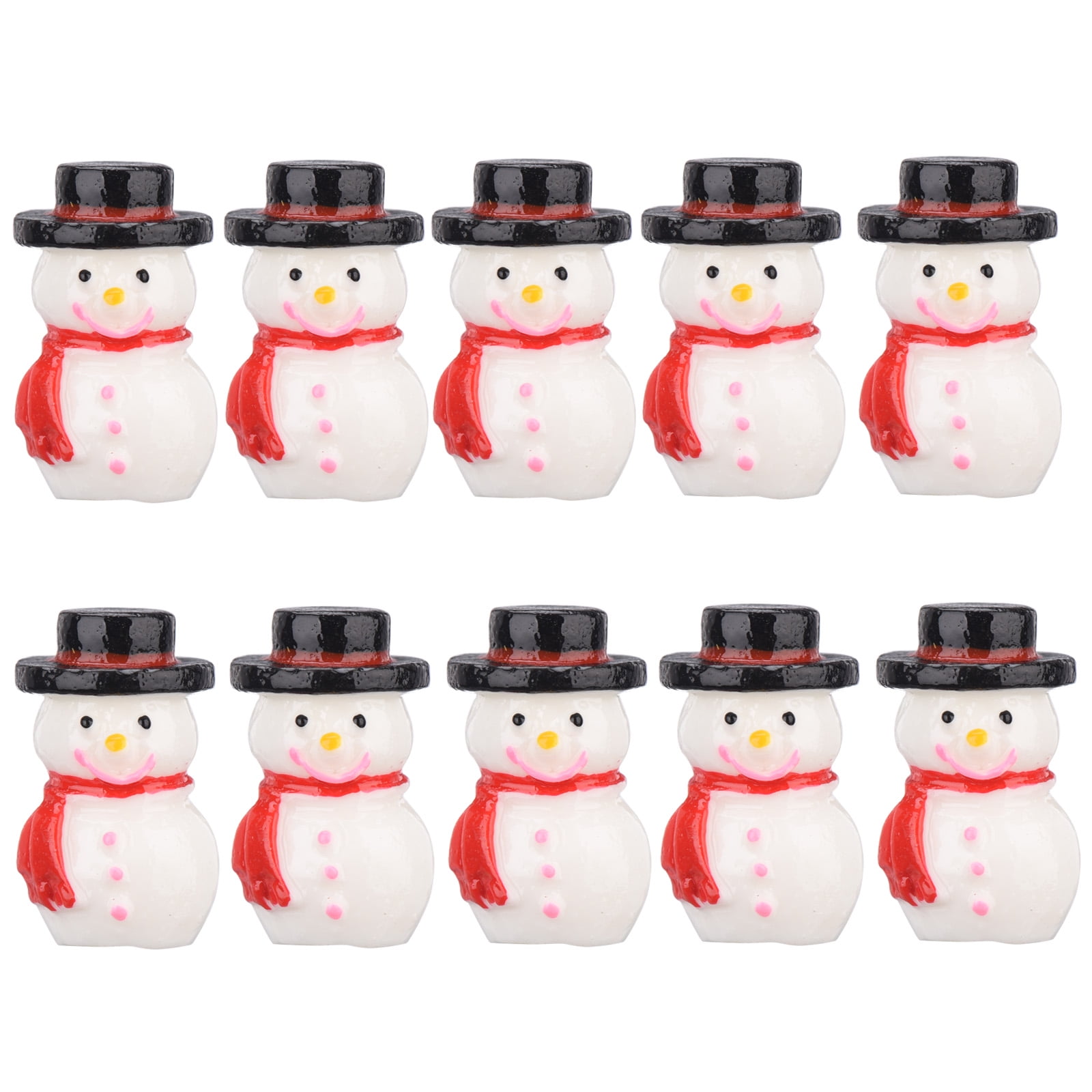 10 White Snowman full figured Decorative soaps