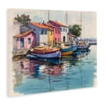 thumbnail image 2 of Stupell Industries Traditional Colorful Docks Harbor Canvas Art, 20 x 16, by Franklyn Gregory, 2 of 8
