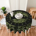 thumbnail image 6 of Yule Life Of Tree Viking Celts Pagan Wicca Waterproof Picnic Patio Party Round Table Cloth Cover Decorations Fabric 60 Inch Circular Tablecloth For 20-47 Inch Home Dining Room Kitchen Decor, 6 of 6