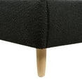 thumbnail image 6 of Jennifer Taylor Home Roman Curved Headboard Upholstered Platform Bed, King, Ebony Black Boucle, 6 of 10